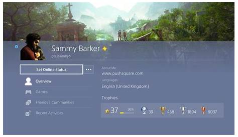 Psn Search Profile Как изменить цвет на Ps4 Guide Push Square
