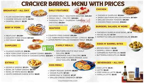 Cracker Barrel Self Service Order Bakersfield Меню доставки