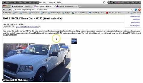 Craigslist Ashville Nc Trucks выставлен на продажу в Таммихброуно