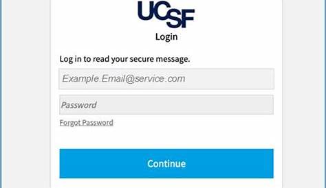 Логин Ucsf Email Безопасный получатель Помогите