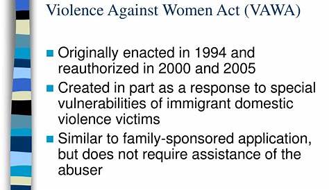 Vawa Эмоциональное насилие Образец письма Ppt Насилие в отношении женщин Акт Powerpoint Презентация