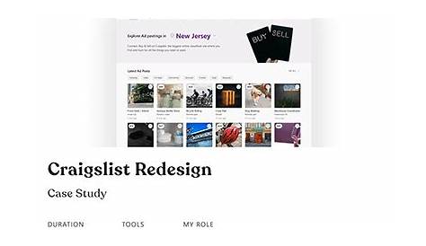 Craigslist Gif Redesign Case Study Behance (недоступная ссылка)