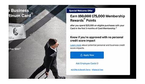 Amex Platinum 150k предлагает бизнесу получить бонус за регистрацию 2024