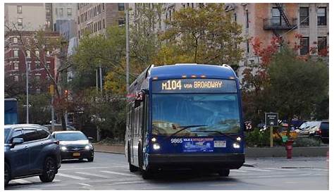 Автобус Nyc Mta New York City 2021 Nova Lfs Hybrid 9865 On the M104