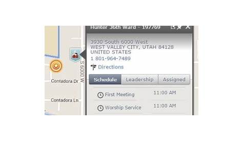 Lds Ward Locator Finder Church Встреча времен и местоположений по приложениям