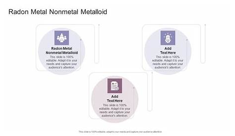 Radon Metal Nonmetal или Metalloid Non Loid в Powerpoint и Google Slides Cpb
