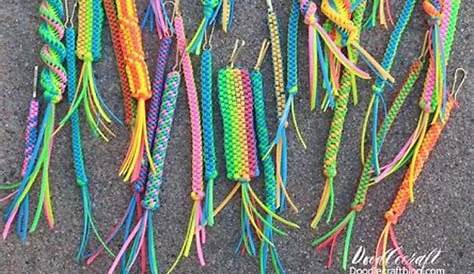 Boondoggle Keychain Patterns Как сделать учебник Darice Plastic Lace