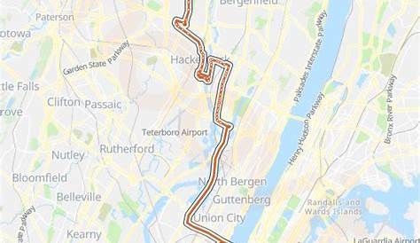 168 автобусов Nj Transit Route Stops & Maps Центр города Парамус Берген