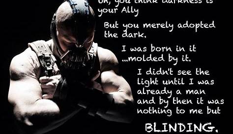 Оригинальное название: The Intriguing Bane Quotes from the Dark Knight