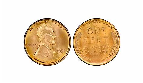1951 D Пшеничная монета Стоимость сегодня Lincoln Cent Bu Нециркулятор Монетного штата Бронза 1c C