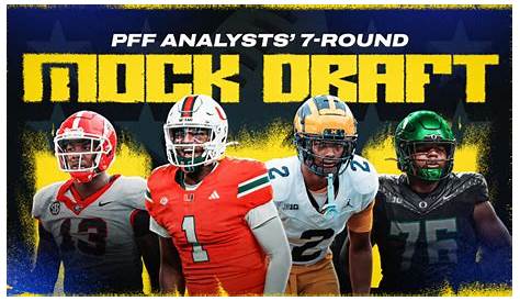 Pff Mockdraft Recapping’s Sevenround Mock Draft Teambyteam Посмотреть все 259 пиков