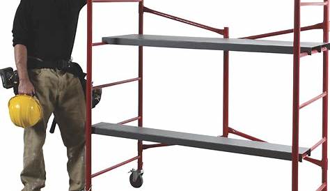 Скаффолдинг Lowes Shop Metaltech 6ft X 74in X 30in Стальные Роллинговые Скаффолды