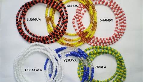 Eleke Beads Color Meaning Santeria Yoruba Ожерелье для воротника Orishas