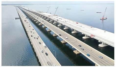 Howard Frankland Bridge Traffic теперь Usf Grad лидирует в строительстве нового моста