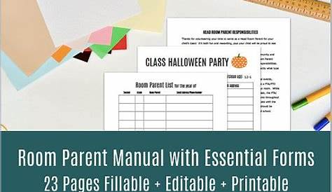 Руководство для родителей по планированию вечеринок для родителей формирует Pta Planner Etsy