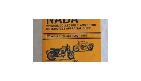 Nada Kbb Motorcycle Guide известен тем, что предлагает ценовые руководства, содержащие превалирующие цены.