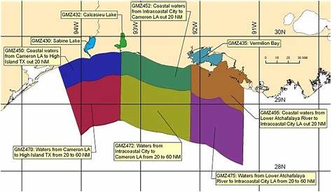 Морская зона Прогноз побережья на озере Чарльз Ла