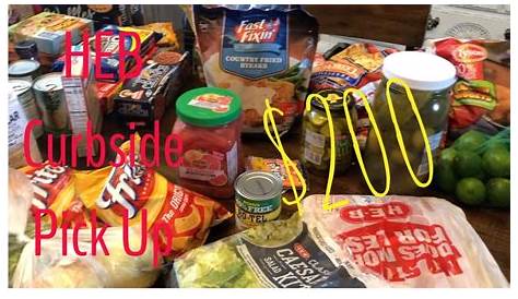 Heb Grocery Pick Up Haul Curbside 1 июля 2020 года