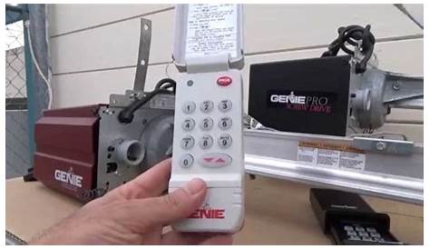 Genie Model 1055 Keypad Программирование дверей гаража Открыть