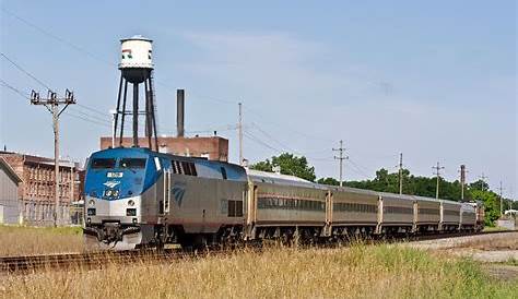 Amtrak 128 Parking Photo Amtk Ge P42dc в Битве за ручьем