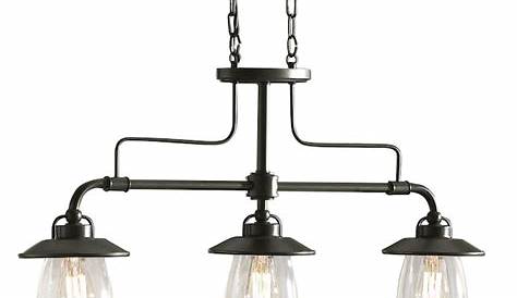 Allen Roth Lighting + Bristow Mission Бронзовый промышленный прозрачный стеклянный линейный