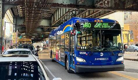 B60 Bus Route Brooklyn Ny New York City Orion 7 Og Hybrid на Бродвее и в Нью-Йорке