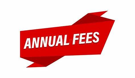 Laf Esp Annual Fee Письменный красный плоский баннерный вектор запаса