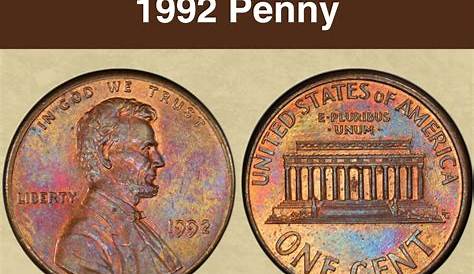 1992 Pennyindex Penny Coin Value Errors List «d» «s» и No Mint Mark Worth (недоступная ссылка)