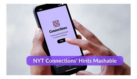 Связи Mashable Hints Текст Nyt сегодня см. и ответы на 10 октября