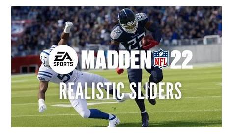 Madden 22 Pro Sliders Лучшие настройки слайдеров для реалистичного геймплея и всего остального