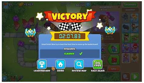 Очень поздний старт Btd6 Race Third Plce! Rce «Lte Strt» в 207 83 10 Top 3s No