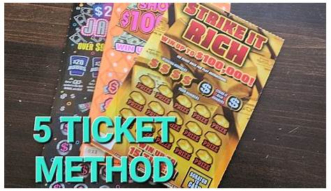 Главная лотерея штата США Scratch Ticket Scanner Trying Out 5 Method 100 Offs Youtube