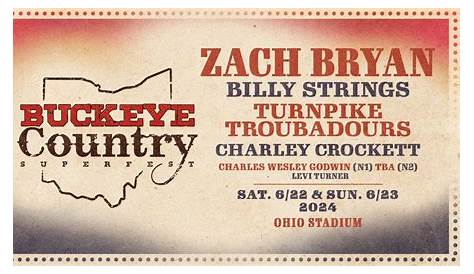 Зак Брайан Сетлист 2024 Buckeye Country Superfest Tour Ук Тани Засса