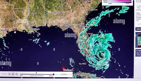 Майами Флорида Погодный подземный пляж Компьютерный монитор Intellicast Radar South