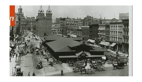 Рынок в центре Детройта, 1890 Генри Форд