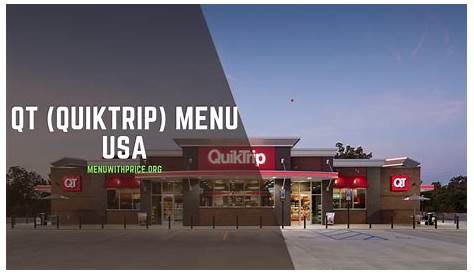 Цена меню Quiktrip онлайн ресторана Dallas Texas 75232 Z