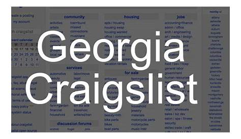 Atlanta Ga Craigslist Работа в сфере общей занятости