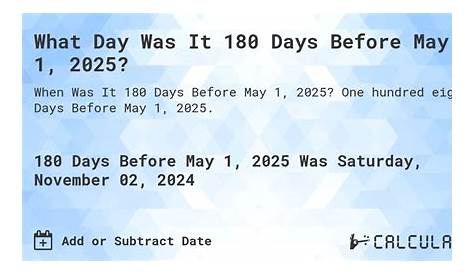 Что такое 180 дней до 4 мая 2025 года в рамках проекта День Playbook