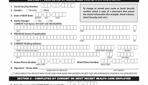 Pearson Vue Cna Renewal Pa Registry заполнит онлайн-печатный Blank Pdffiller