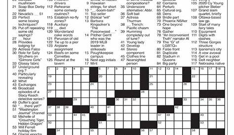 Lat Crossword Corner 16 октября 2022 S