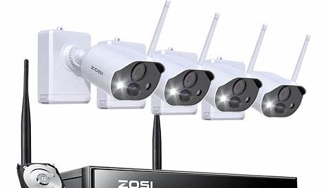 Zosi Camera System 2k аккумуляторная батарея Powered Wireless Security 1tb Hdd 3mp
