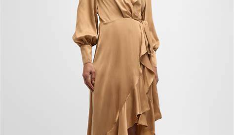 Оригинальное название: Piece Zimmermann Silk Dress for Bold and Beautiful Wrap Midi Harrods Ph.