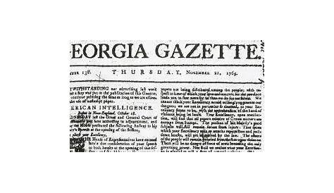 The Georgia Gazette Facebookshop Первая газета Фримена