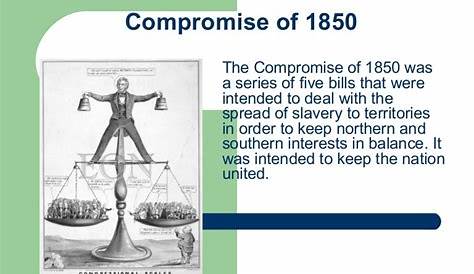 Компромисс 1850 Apush Определение Карикатуры Приложение