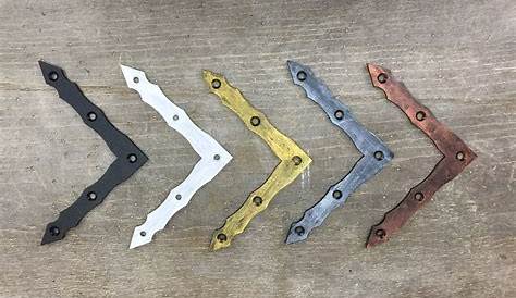 Угловые декоративные брекеты Flat Brace Set 4 Piece Large Rustic Etsy