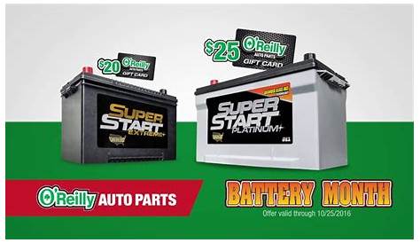 Ориэли Баттери: Месяц на O’reilly Auto Parts Youtube