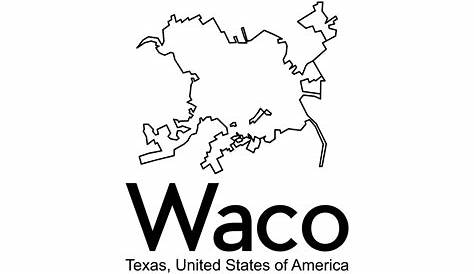 Карта Pca Waco Tx в Техасе США Творческий логотип 24032937 Векторное искусство