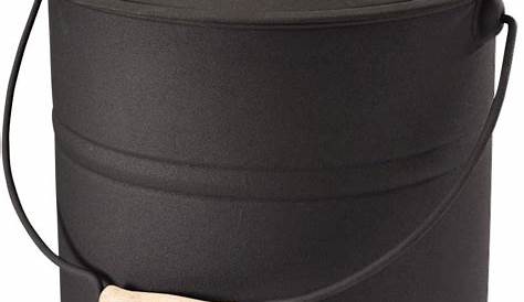 Ash Buckets with Lids Plow & Hearth Deluxe оцинкованный ведро Ручной Лид и Двойной