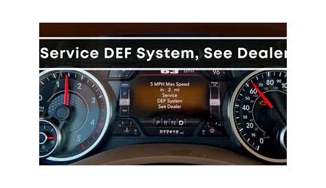 2020 Ram 2500 Service Def System Обратная связь с дилером Dodge Message