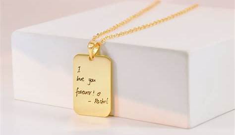 Щелчок для рукописи Necklace Custom Jewelry Signature